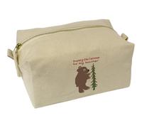 'Happy Christmas to My Teacher Bear ' Canvas Wash Bag/Makeup Case (CS00041638)