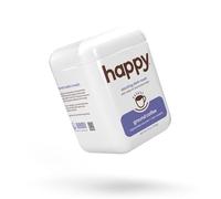 Happy Coffee Dark Roast Ground Coffee 12 Ounce Notes of Cocoa and Cheer Recyclable Container Grown and Harvested in Brazil, Rwanda and Colombia