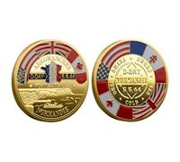 Happy Coin, D Day 80th Decorations - 80th D-Day Decorations - World War II Commemoration, Unique D Day Decorations, Added