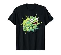 Happy Colorful Chameleon Cartoon Funny Reptile Lizard T-Shirt