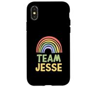 Happy Colorful Team Jesse Rainbow Pride Green Yellow Case for iPhone X/XS