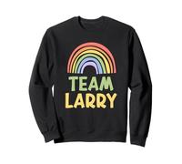 Happy Colorful Team Larry Rainbow Pride Green Yellow Sweatshirt