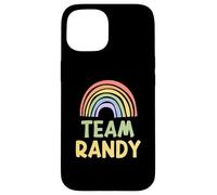 Happy Colorful Team Randy Rainbow Pride Green Yellow Case for iPhone 15