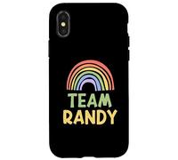 Happy Colorful Team Randy Rainbow Pride Green Yellow Case for iPhone X/XS