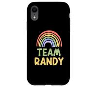 Happy Colorful Team Randy Rainbow Pride Green Yellow Case for iPhone XR