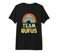 Happy Colorful Team Rufus Rainbow Pride Green Yellow Premium T-Shirt