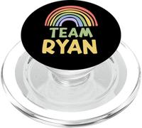 Happy Colorful Team Ryan Rainbow Pride Green Yellow PopSockets PopGrip for MagSafe