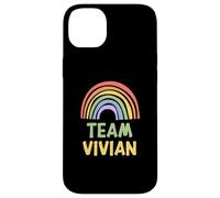 Happy Colorful Team Vivian Rainbow Pride Green Yellow Case for iPhone 14 Plus