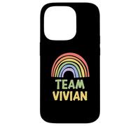 Happy Colorful Team Vivian Rainbow Pride Green Yellow Case for iPhone 14 Pro