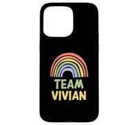 Happy Colorful Team Vivian Rainbow Pride Green Yellow Case for iPhone 15 Pro Max