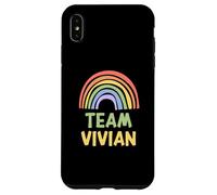 Happy Colorful Team Vivian Rainbow Pride Green Yellow Case for iPhone XS Max