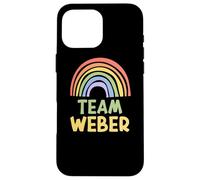 Happy Colorful Team Weber Rainbow Pride Green Yellow Case for iPhone 16 Pro Max