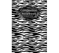 Happy Composition Notebook size 6x9 inches 120 pages: Zebra Animal Pattern Style Notebook Journal College Ruled School Office Home Student Teacher ... Student School Office Supplies Notebook)