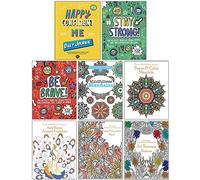 Happy Confident Me Daily Journal, Stay Strong, Be Brave, Mindfulness Mandalas, Calm & Creative Floral, Nature, Peace & Calm Mandala, Anti Stress Animal Kingdom 8 Books Collection Set