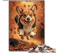 Happy Corgi 1000 Piece Jigsaw Puzzles for Teenagers, Challenging Game for Is Ideal As A Gift for The Whole Family (50x75cm)