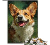 Happy Corgi Jigsaw Puzzles for Adults 1000 Jigsaws, Educational Games Home Decoration Deal As Gifts for The Whole Family (26x38cm)