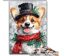 Happy Corgi Jigsaw Puzzles for Adults Teenagers Jigsaws Puzzle, Family Entertainment Toys Is Ideal As A Gift for The Whole Family (70x100cm)