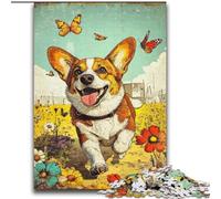 Happy Corgi Jigsaw Puzzles for Teenagers 2000, Suitable for Ages 14 And Up Family Fun It Is Ideal As A Gift for The Whole Family (70x100cm)