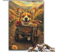 Happy Corgi JigsawPuzzle 2000 Pieces for Teenagers, Pattern Assembly Deal As Gifts for The Whole Family Suitable for And 14 (70x100cm)