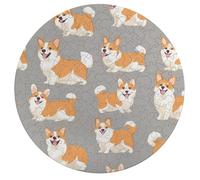 Happy Corgis Dogs Wooden Jigsaw Puzzles for Adults Brain-Teasing Game Idea Puzzle Gift for Unisex