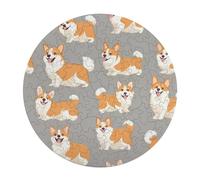Happy Corgis Dogs Wooden Jigsaw Puzzles for Adults Brain-Teasing Game Idea Puzzle Gift for Unisex
