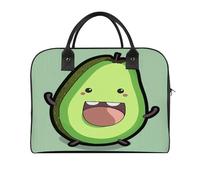 Happy Cow Fruit Laptop Tote Bag Casual Travel Handbag Multi Pocket Shoulder Bags for Work Travel