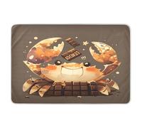 Happy Crab Brown Extra Large Resuable Diaper Mats Highly Absorbent Toddler Bed Pee Pads Machine Washable Toddler Bedding Products for Baby Toddler Children 52" L x 34" W