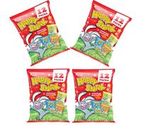 Happy crips Bumper Giant Assorted Flavoured Corn Puffs Snax, 12 Packs (04 Bags)