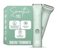 HAPPY CURVES Smoothie Bikini Trimmer - Electric Razor for Women, Waterproof Hair Groomer with Adjustable Guards, Personal Shaver for Pubic Hair, Ladies Intimate Shaver and Body Trimmer (Mint)