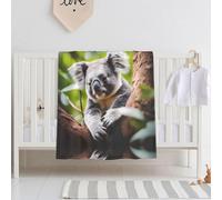 Happy Cute Koala Baby Universal Kids Blanket 30"x40" Super Soft Baby Blanket Soft and Breathable Baby Swaddle Blanket