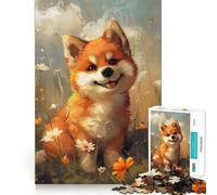Happy Cute Puppy 1000 Piece Jigsaw Puzzles for Adults Relax Game Good Thick Fun Hobby Xmas Surprise (38x26cm)