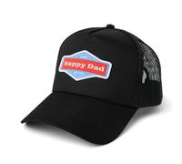 Happy Dad Trucker Hat, Black, One Size