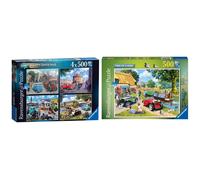 Happy Days Collection No.2 Days Out 4x 500 Piece Jigsaw Puzzle for Adults and Kids Age 10 Years and Up & Two of a Kind 500 Piece Jigsaw Puzzles for