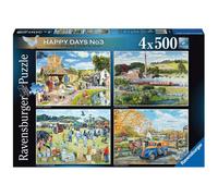 Happy Days No. 3 - Countryside Nostalgia Puzzle (4 X 500 Pieces) - Brand New And Sealed