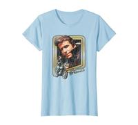 Happy Days The Fonz T-Shirt, Women, Baby Blue, X-Small