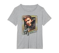 Happy Days The Fonz T-Shirt, Women's Plus, Heather Grey, 2X