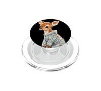 Happy Deer Fawn in Sleepwear for Pajama Lovers PopSockets PopGrip for MagSafe