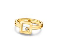 Happy Diamonds Ring In Ethical 18ct Yellow Gold With Diamonds - Ring Size N