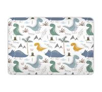 Happy Dinosaurs Extra Large Resuable Changing Pad Covers Waterproof Washable Pee Pads for Bed Changing Pee Mats for Kids Adults Pets 52" L x 34" W