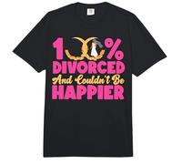 Happy Divorce Party 100% Divorced and Couldn't Be Happier Comfort Colors Adult Heavyweight T-Shirt