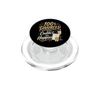 Happy Divorce Party 100% Divorced And Couldn't Be Happier PopSockets PopGrip for MagSafe