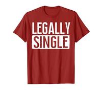 Happy Divorce Party Legally Single T-Shirt, Men, Cranberry Red, XX-Large