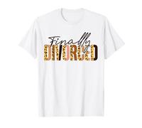 Happy Divorce Party Leopard Cheetah Finally Divorced T-Shirt