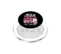 Happy Divorce Party My Ex Husband Had An Awesome Wife PopSockets PopGrip for MagSafe