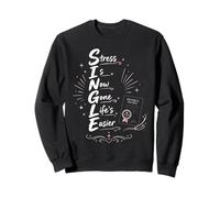Happy Divorce Party Stress Is Now Gone Life's Easier Sweatshirt
