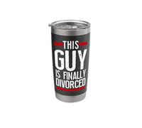 Happy Divorce Party This Guy is Finally Divorced Stainless Steel Insulated Tumbler
