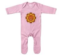 Happy Diwali Festival Romper Suit for Baby Boy Girl Hinduism Diyas Triumph of Light Hindu Babies Sleepsuit, 3-6 Months, Light Pink