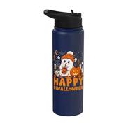 Happy Diwalloween Halloween Deepavali Happy Diwali Stainless Steel Insulated Water Bottle