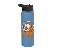 Happy Diwalloween Halloween Deepavali Happy Diwali Stainless Steel Insulated Water Bottle