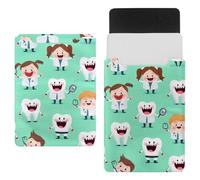 Happy Doctor Tooth Laptop Sleeve 13.8x10.2in Laptop Case Bag Dutch Celvet Lining Computer Bag Cover